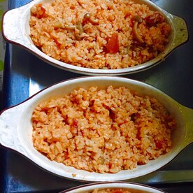 残ったトマトソースでリメイク トマトチーズドリア レシピ 作り方 By えもレピ 楽天レシピ